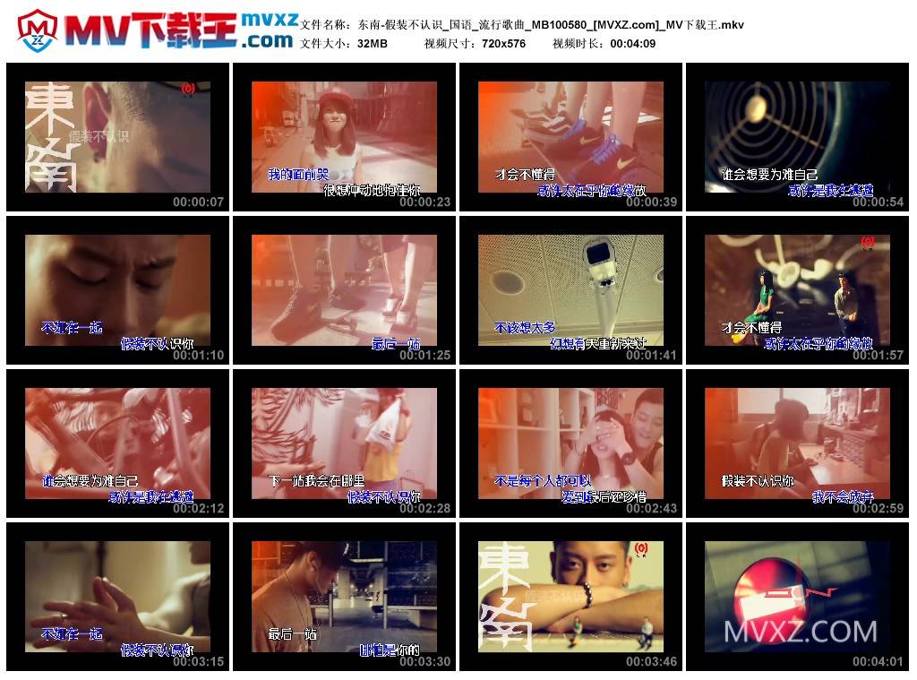 东南-假装不认识_国语_流行歌曲_MB100580